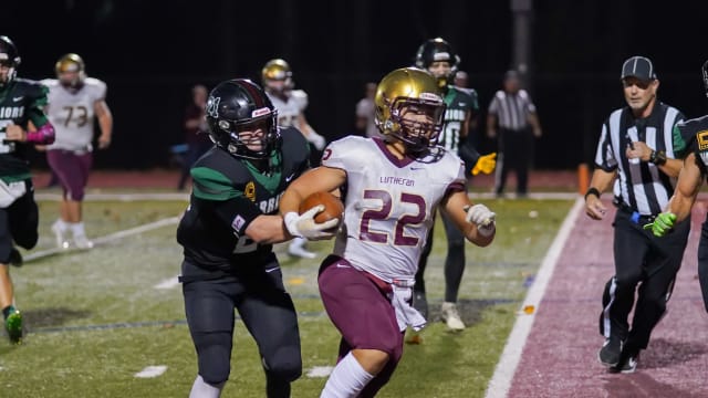 Indianapolis Lutheran vs Covenant Christian Indiana football November 4 2022 Tyler Hart 8675